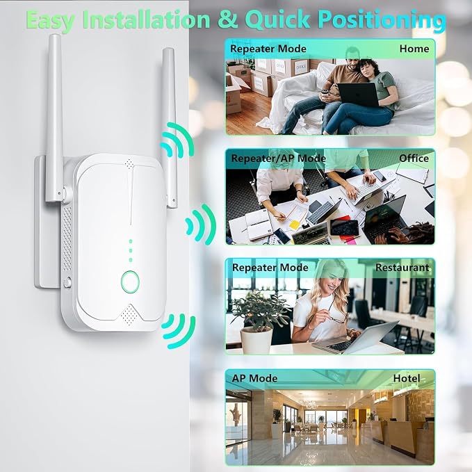 WiFi Extender Signal Booster Up to 10000sq.ft and 85+ Devices, WiFi Range - Image 8