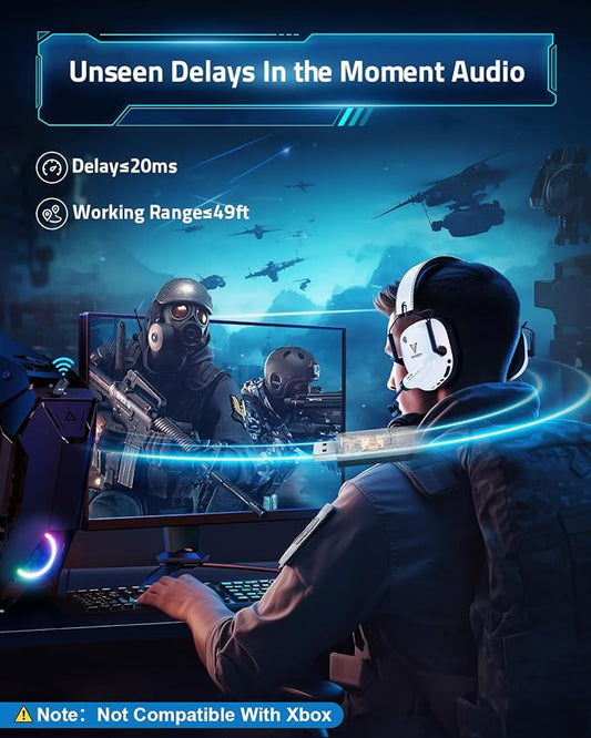 Wireless Gaming Headset for PC, Gaming Headphones - Image 2