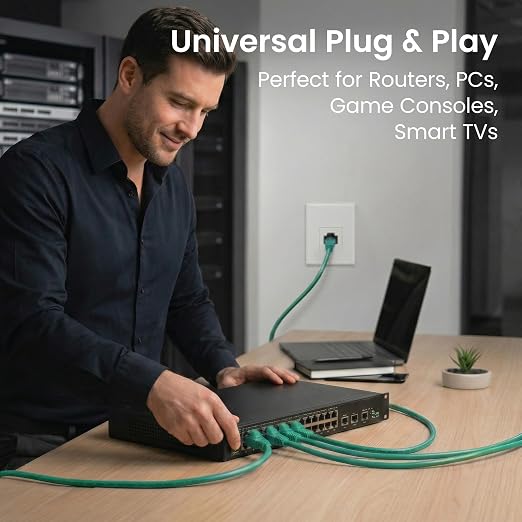 GEARit Cat 6 Ethernet Patch Cables 3 ft Green, CAT6 High Speed 24AWG 10Gbps - Image 8