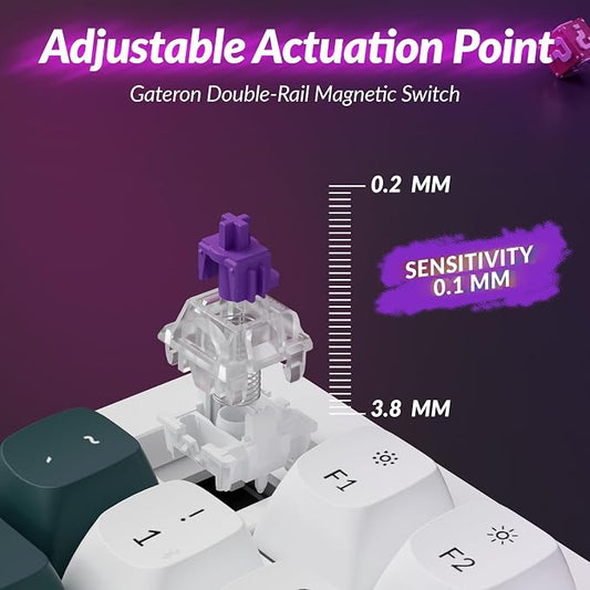 Keychron Q3 HE Wireless Custom Mechanical Keyboard, 2.4 GHz/Bluetooth/Wired QMK - Image 2