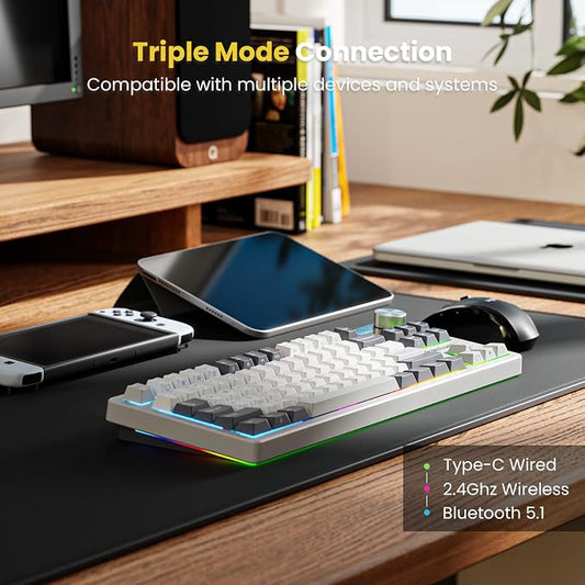 RK ROYAL KLUDGE S85 Wireless Mechanical Keyboard, TKL Keyboard - Image 2