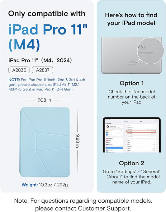 MOFT Dynamic Folio Case for iPad Pro 11 Inch 2024 5th Gen, Silm Magnetic Stand - Image 2