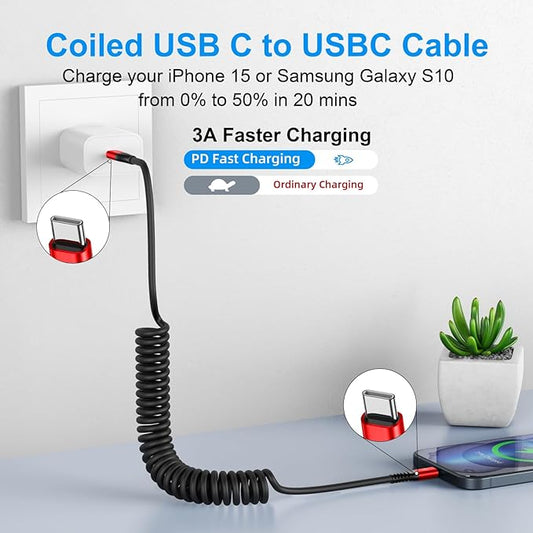 USB C Cable 3ft 2Pack USB C to USB C Charger Cable - Image 2