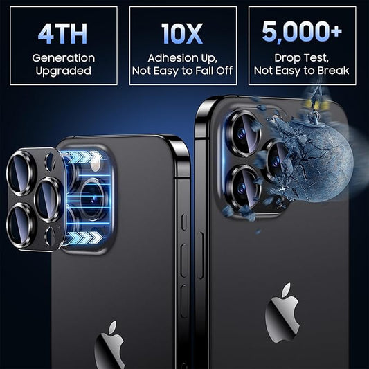 Uyiton Compatible with iPhone 15 Pro/iPhone 15 Pro Max Camera Lens Protector - Image 2