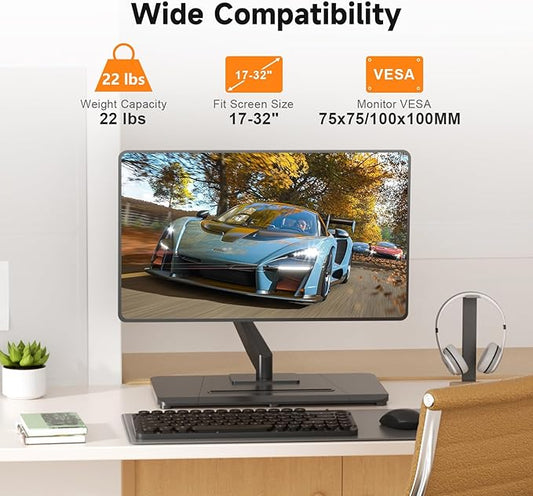 suptek Single Monitor Mount Gas Spring Arm Mount - Image 2