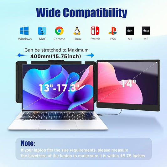 KEFEYA Laptop Screen Extender, Portable Monitor - Image 2