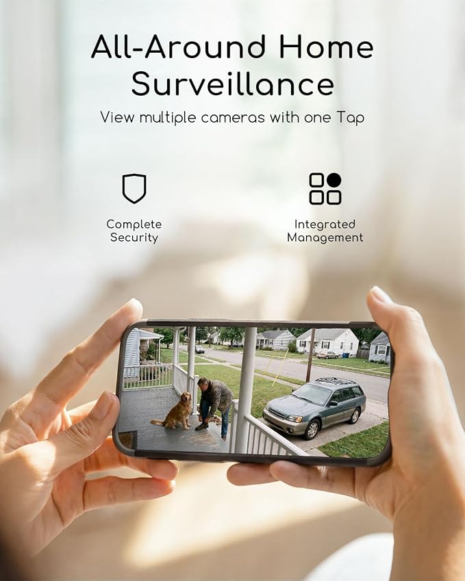 COOAU 4MP Security Cameras Wireless Outdoor, Faster Charging Solar Powered - Image 7