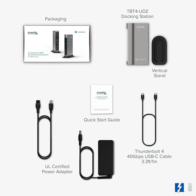 Plugable 16-in-1 Thunderbolt 4 Dock – Dual 4K Monitors - Image 8