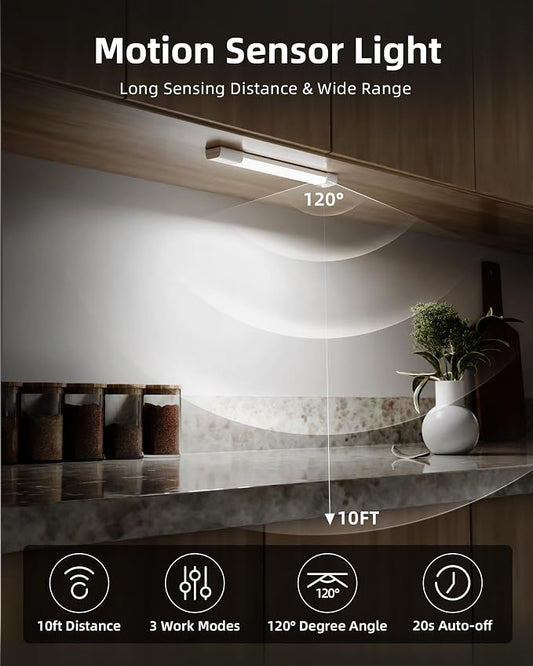 EZVALO Under Cabinet Lighting, Wireless Closet Lights, 50 LED Rechargeable - Image 2