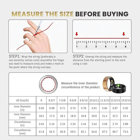 Smart Ring for Women Men, Health Tracker - Image 2