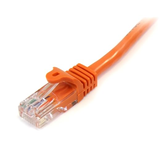 StarTech.com Cat5e Patch Cable - 3 ft - M/M - Orange - Image 2
