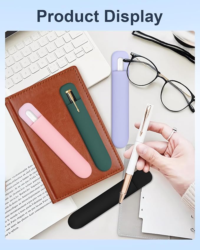 eZAKKA Silicone Pencil Holder For Most Pens, 7.8 inch Self-Adhesive Stick To - Image 7