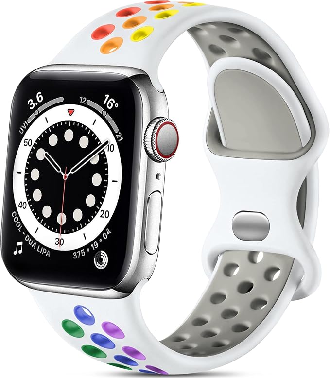 Lerobo Compatible with Apple Watch Bands 44mm 45mm 42mm 46mm 49mm, Sport Soft - Image 9