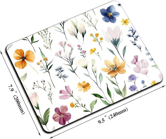 Mouse Pad, Cute Wildflowers Flowers Mouse Pads - Image 2
