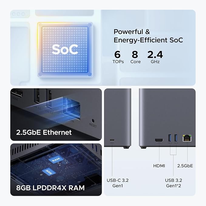 UGREEN NASync DH4300 Plus 4-Bay Desktop NAS, Support Capacity 120TB, Remote - Image 9