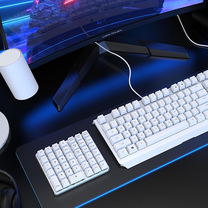 Left-Handed Mechanical Numeric Keypad, Hot-Swap LED Backlit Number Pad - Image 7