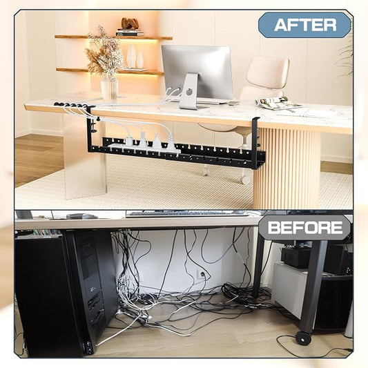 Shikha Under Desk Cable Tray, 15.7"-30.7" Retractable Under Desk Cable - Image 2