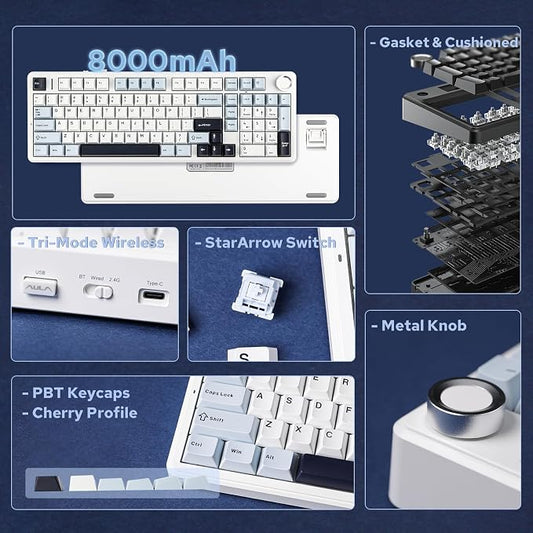 EPOMAKER X Aula F99 PRO Wireless Gaming Keyboard - Image 2