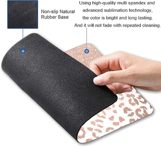 Mouse Pad, Animal Print Mouse Pad Custom Design, Square Waterproof Mouse Pad - Image 2