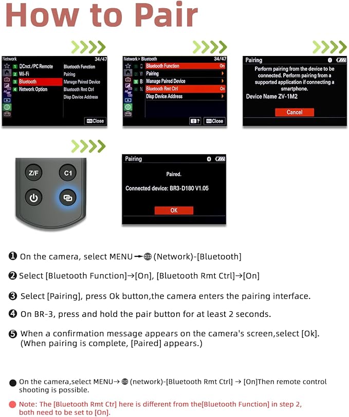 for Sony Camera Remote Control, Hanpusen Rechargeable Wireless Shutter Release - Image 9