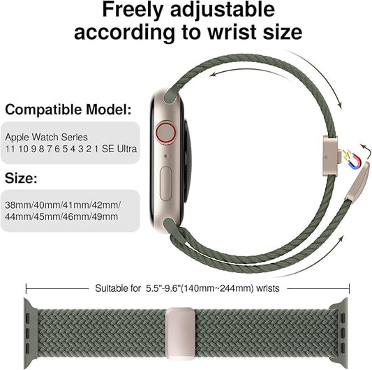 Braided Stretchy Band Compatible - Image 2