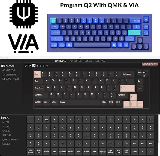 Keychron Q2 Wired Custom Mechanical Keyboard, QMK/VIA Programmable Macro - Image 2