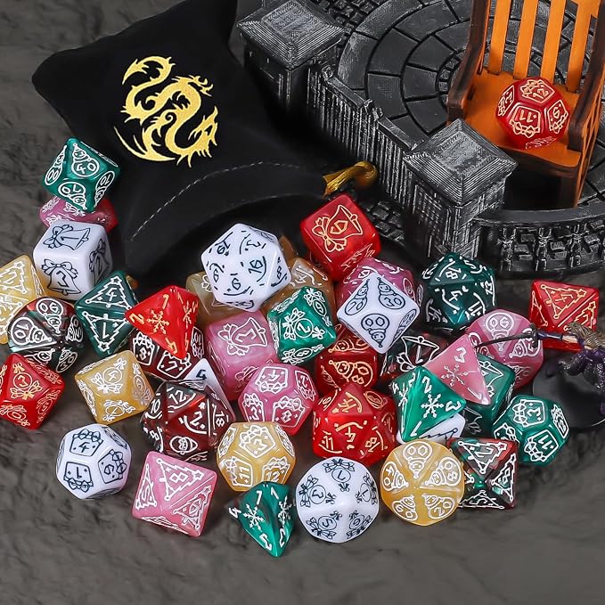 CiaraQ Polyhedral Dice Set, 6 Colors - Image 8