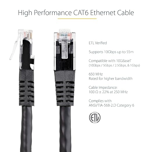 StarTech 7ft CAT6 Ethernet Cable - Image 2
