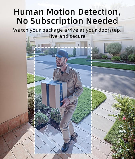 3MP Camera Doorbell Camera Wireless Video Doorbell 2K HD- No Subscription - Image 2