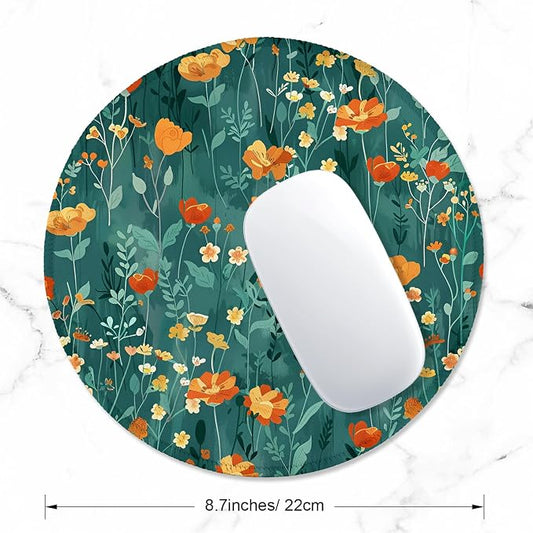 ITNRSIIET Round Mouse Pad with Stitched Edge Premium-Textured Waterproof - Image 2