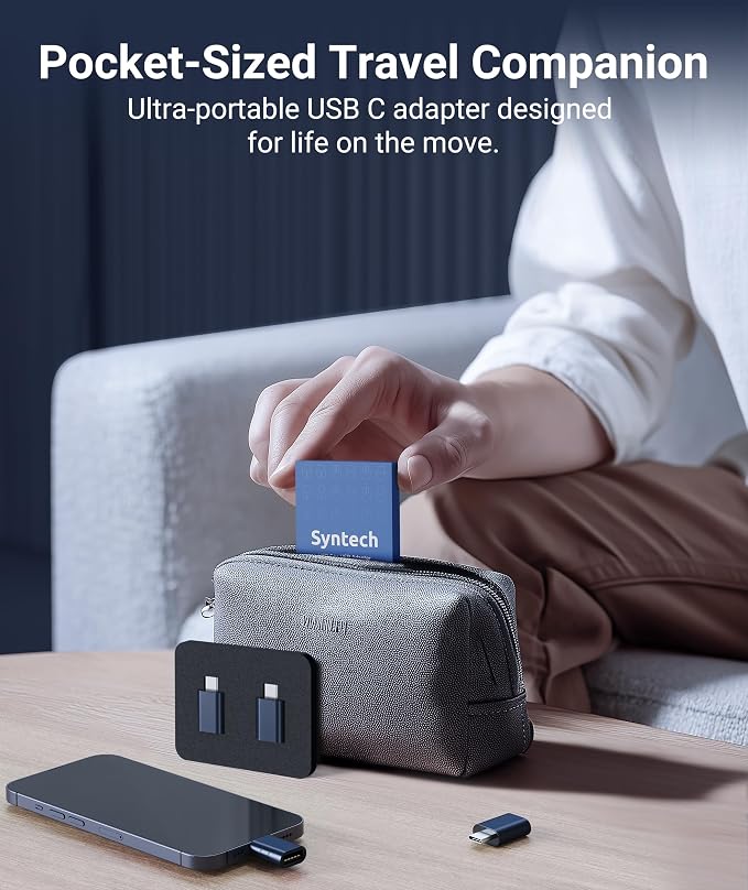 Syntech USB C to USB Adapter Pack of 2 USB C Male to USB3 Female Adapter - Image 8