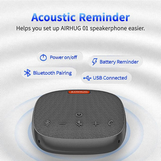 AIRHUG Conference Speaker and Microphone, Advanced Noise Reduction, USB-C Plug - Image 2