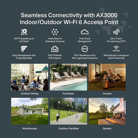 TP-Link Festa F65-Outdoor | AX3000 Gigabit Outdoor Access Point | Mesh - Image 2