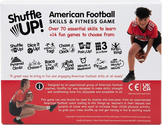 Shuffle Up American Football Card Game – Kids Outdoor Garden Games - Image 2