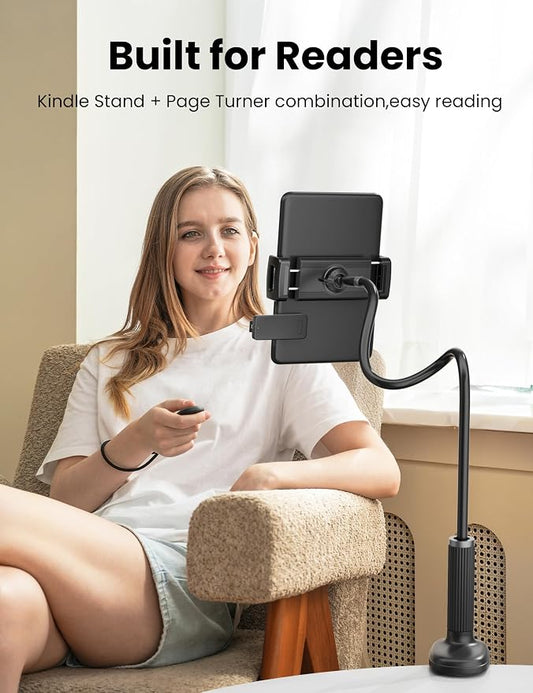 Gooseneck Kindle Holder with Remote Page Turner - Image 2
