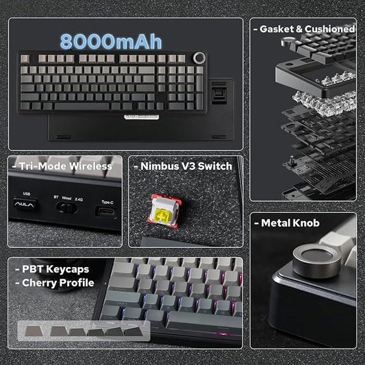 EPOMAKER X Aula F99 PRO Wireless Gaming Keyboard - Image 2