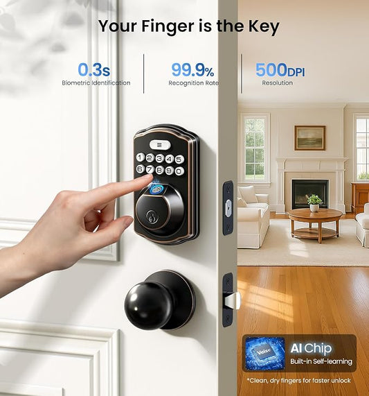 Veise Fingerprint Door Lock - Image 2