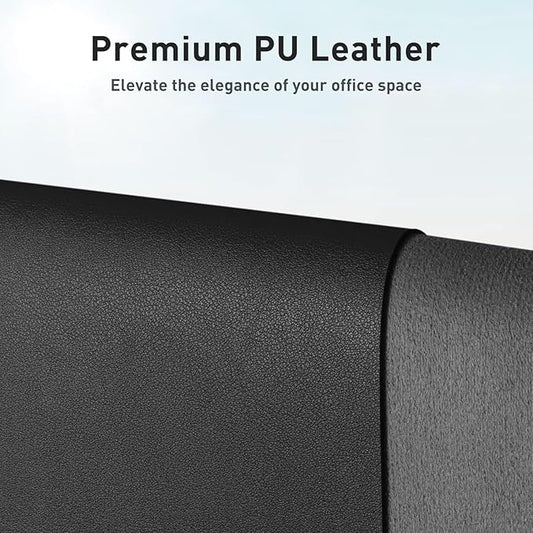 Aothia Leather Desk Pad Protector, Mouse Pad, Office Desk Mat, Non-Slip PU - Image 2