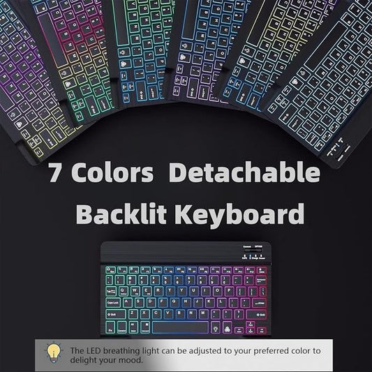 Keyboard Case for Galaxy Tab S6 Lite 10.4 Inch 2024/2022/2020, Slim Lightweight - Image 2