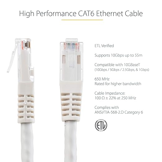 StarTech 15ft CAT6 Ethernet Cable - Image 2