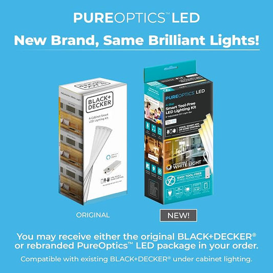 BLACK+DECKER Compatible with Alexa Smart LED Under Cabinet Lighting Kit - Image 2