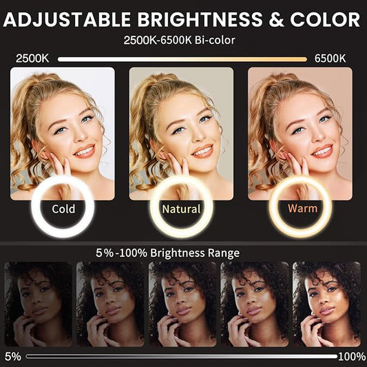 18" Large Ring Light with 60" Tripod Stand - Image 2
