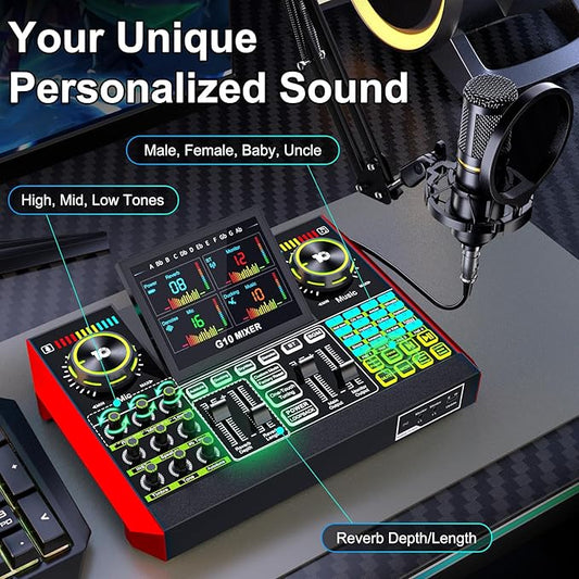 Podcast Equipment Bundle with 3.5mm Condenser Microphone - Image 2