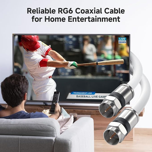 Cable Matters RG6 Coaxial Cable - 10ft - Image 2