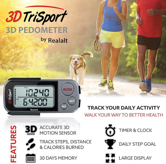 Realalt 3DTriSport 3D Walking Pedometer - Image 2
