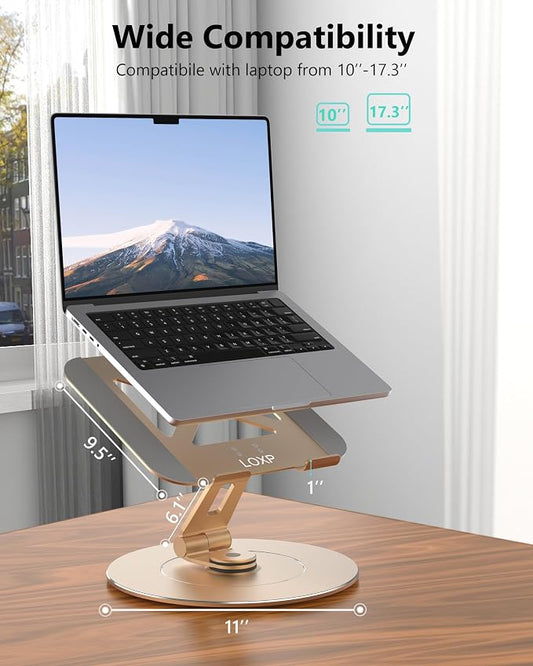 Ultra-Stable Aluminumy Swivel Laptop Stand - Image 2