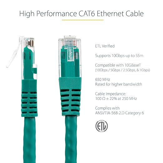 StarTech 3ft CAT6 Ethernet Cable - Image 2