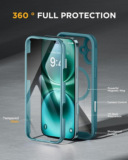 Miracase Magnetic for iPhone 16 Plus Case Full-Body Phone - Image 2