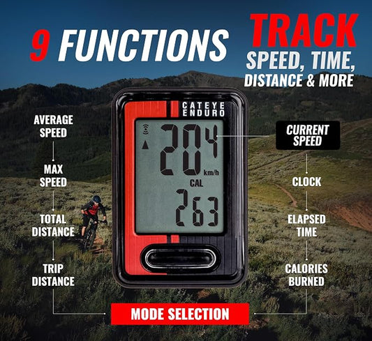 CATEYE Wired Bike Computer – Entry-Level Speedometer and Odometer, Auto - Image 2