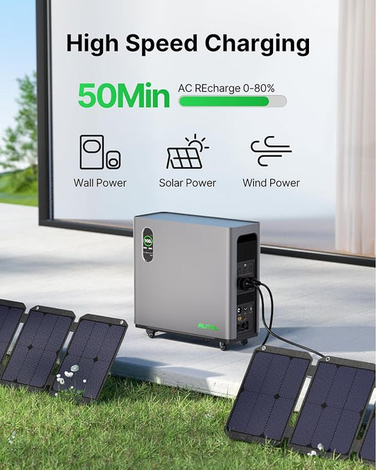 Autel 3072Wh Portable Power Station, Automotive-Grade LiFePO₄ Power Station - Image 2